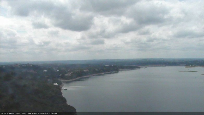 Lake Travis webcam, September 28, 2018 12:50 PM CT
