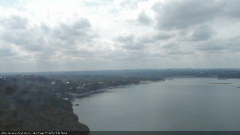 Lake Travis webcam, September 28, 2018 1:00 PM CT