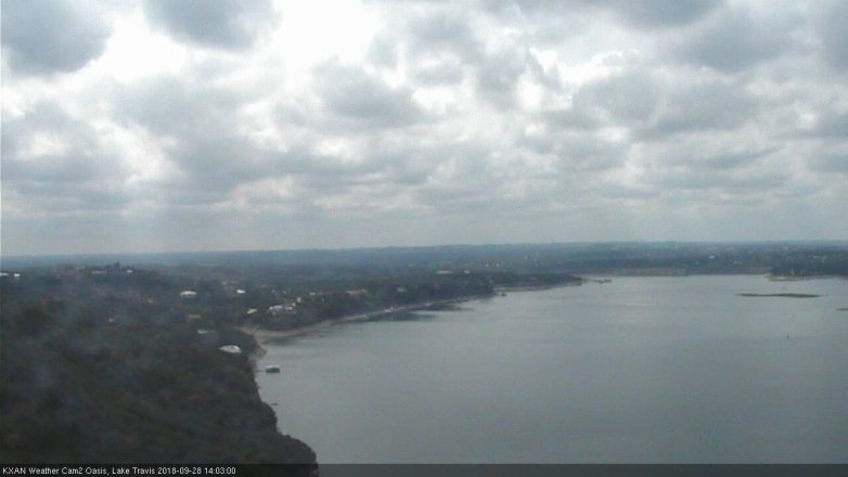 Lake Travis webcam, September 28, 2018 1:05 PM CT