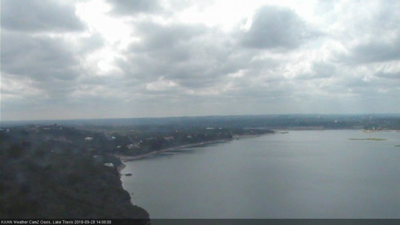 Lake Travis webcam, September 28, 2018 1:10 PM CT