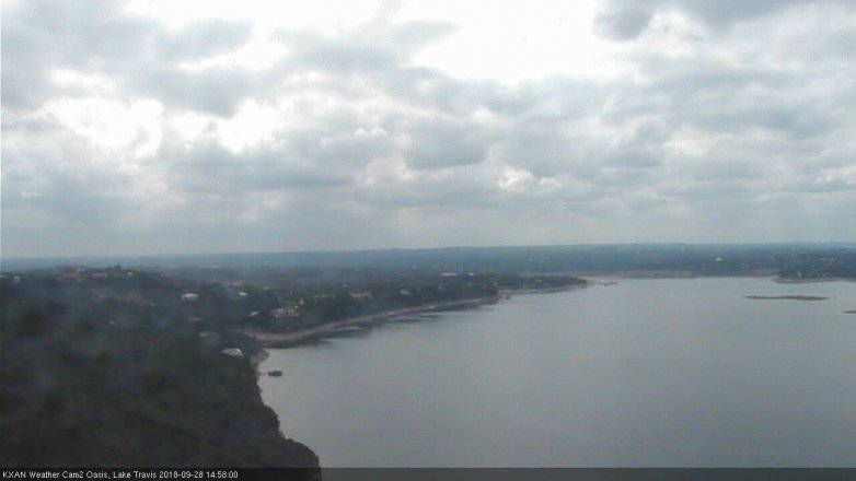 Lake Travis webcam, September 28, 2018 2:00 PM CT