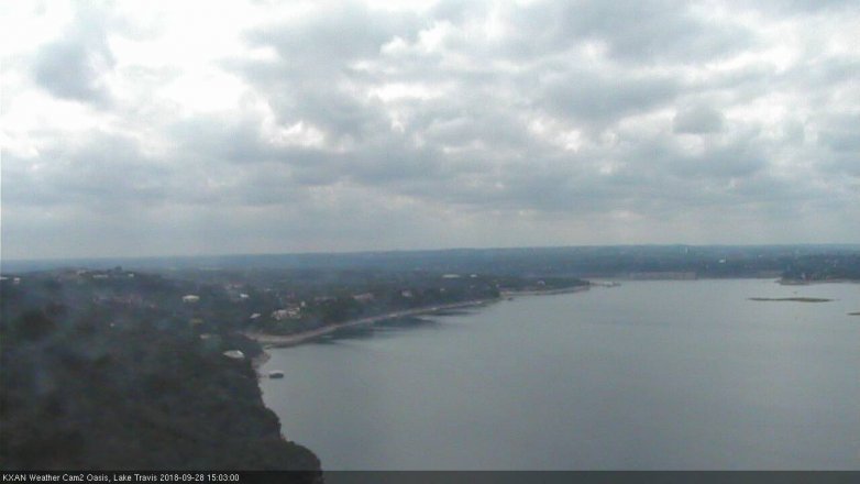 Lake Travis webcam, September 28, 2018 2:05 PM CT