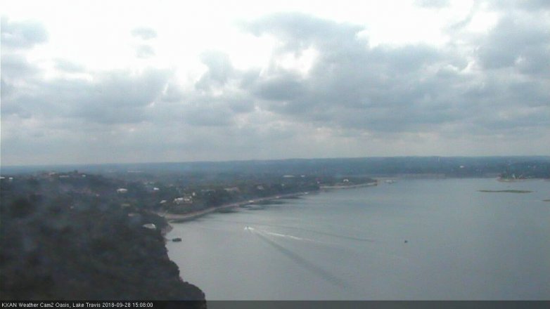 Lake Travis webcam, September 28, 2018 2:10 PM CT