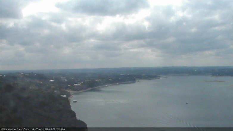 Lake Travis webcam, September 28, 2018 2:15 PM CT