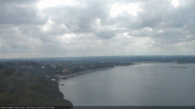 Lake Travis webcam, September 28, 2018 2:20 PM CT