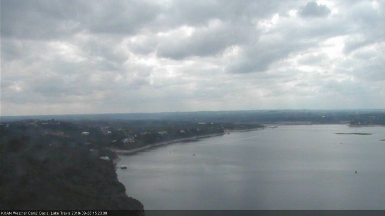 Lake Travis webcam, September 28, 2018 2:25 PM CT
