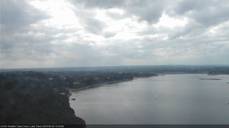Lake Travis webcam, September 28, 2018 2:30 PM CT