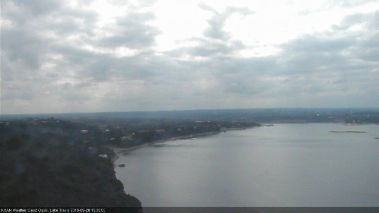 Lake Travis webcam, September 28, 2018 2:35 PM CT