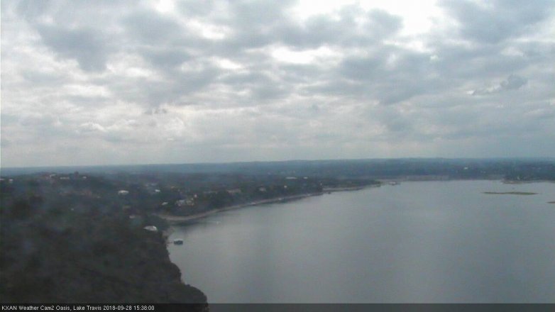 Lake Travis webcam, September 28, 2018 2:40 PM CT