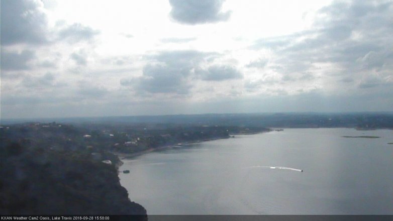Lake Travis webcam, September 28, 2018 3:00 PM CT