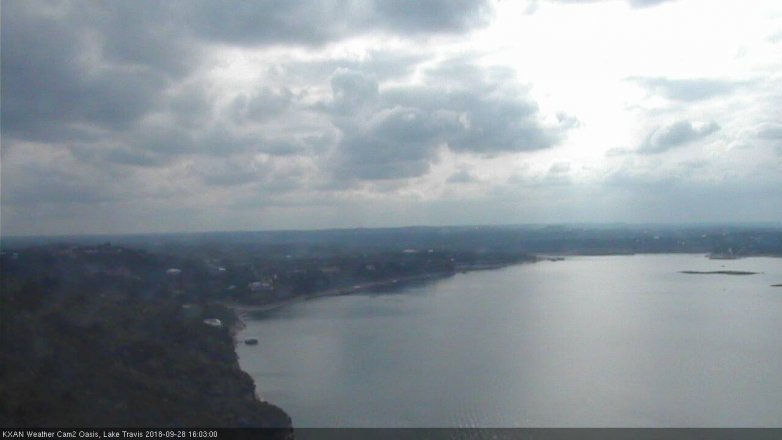 Lake Travis webcam, September 28, 2018 3:05 PM CT