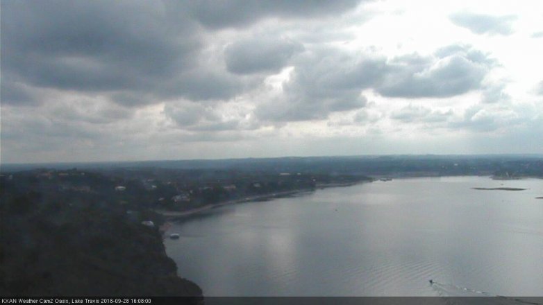 Lake Travis webcam, September 28, 2018 3:10 PM CT