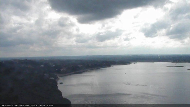 Lake Travis webcam, September 28, 2018 3:20 PM CT