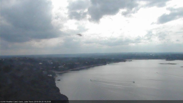 Lake Travis webcam, September 28, 2018 3:30 PM CT