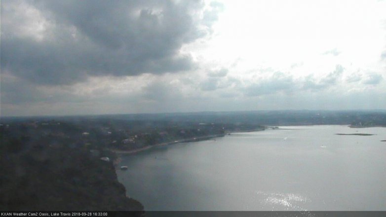 Lake Travis webcam, September 28, 2018 3:35 PM CT