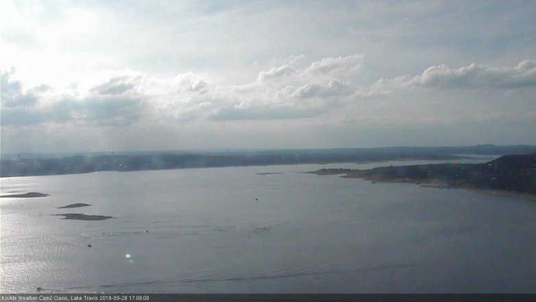 Lake Travis webcam, September 28, 2018 4:10 PM CT