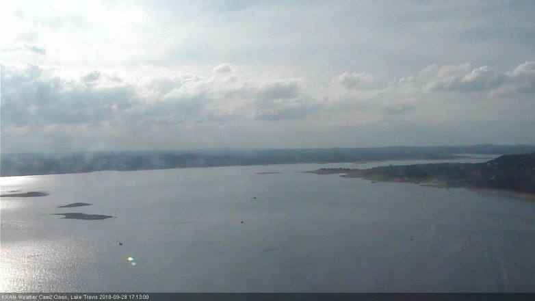 Lake Travis webcam, September 28, 2018 4:15 PM CT