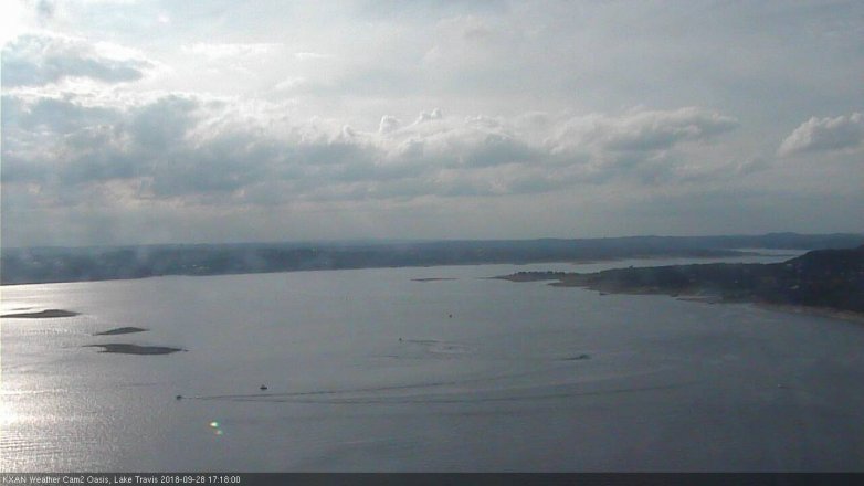 Lake Travis webcam, September 28, 2018 4:20 PM CT