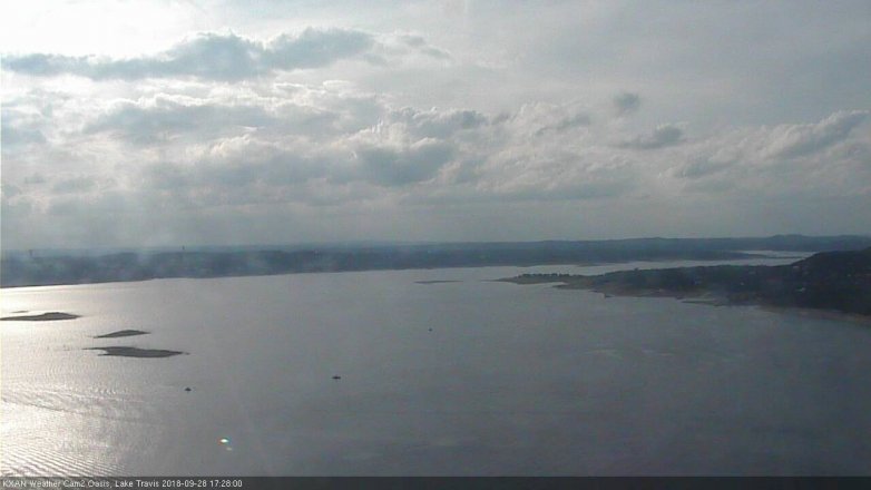 Lake Travis webcam, September 28, 2018 4:30 PM CT