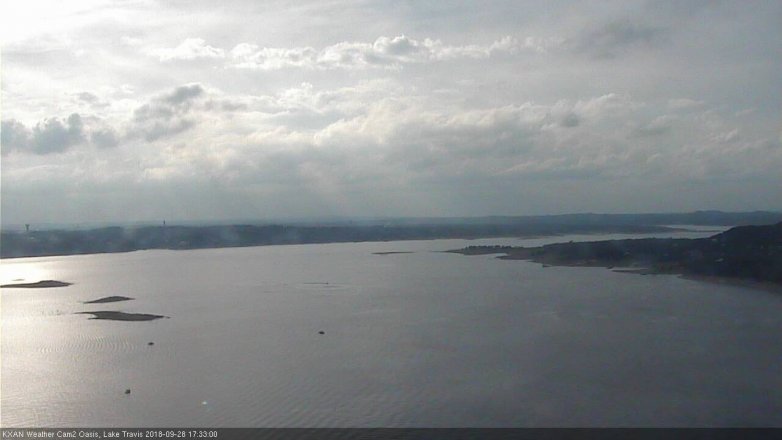 Lake Travis webcam, September 28, 2018 4:35 PM CT