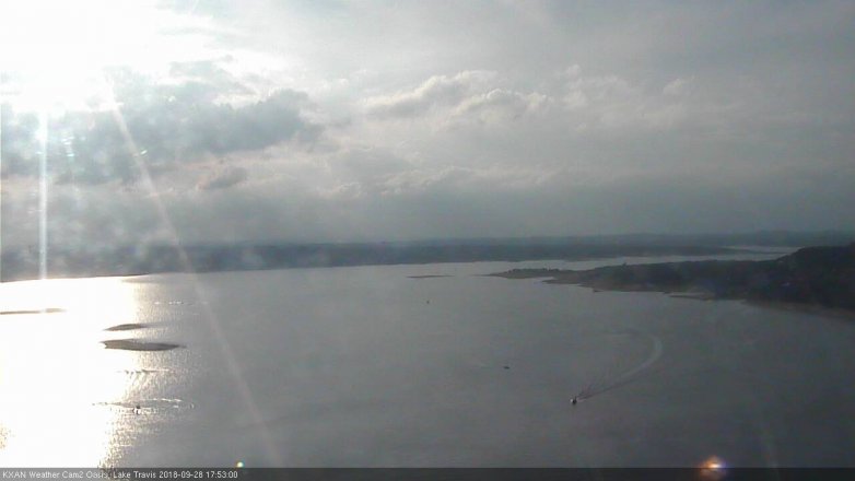 Lake Travis webcam, September 28, 2018 4:55 PM CT