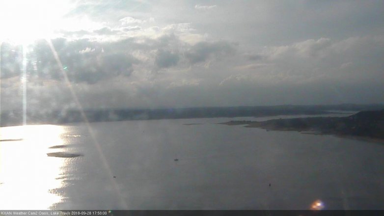 Lake Travis webcam, September 28, 2018 5:00 PM CT