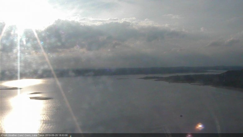 Lake Travis webcam, September 28, 2018 5:05 PM CT