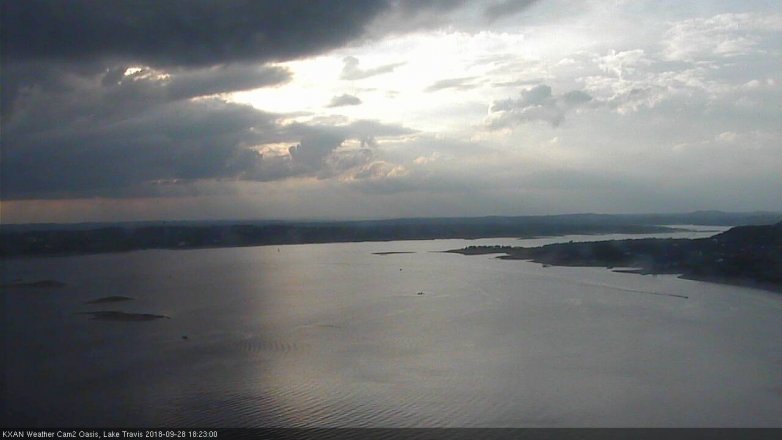 Lake Travis webcam, September 28, 2018 5:25 PM CT