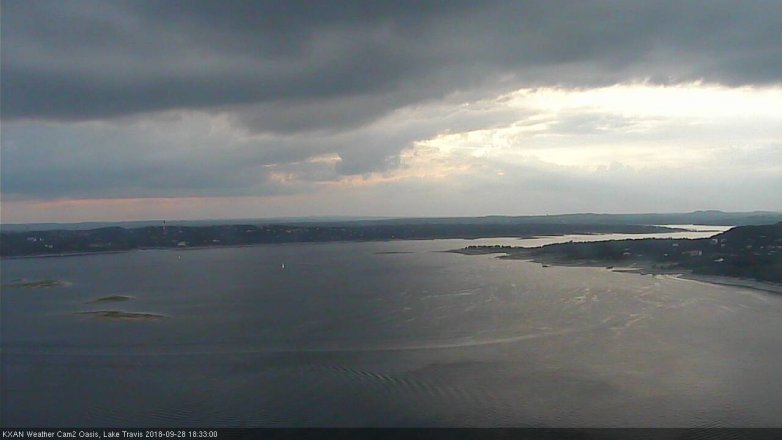 Lake Travis webcam, September 28, 2018 5:35 PM CT
