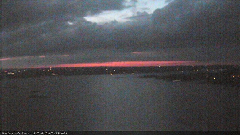 Lake Travis webcam, September 28, 2018 6:50 PM CT