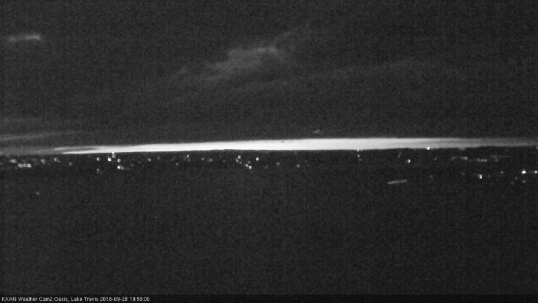 Lake Travis webcam, September 28, 2018 7:00 PM CT