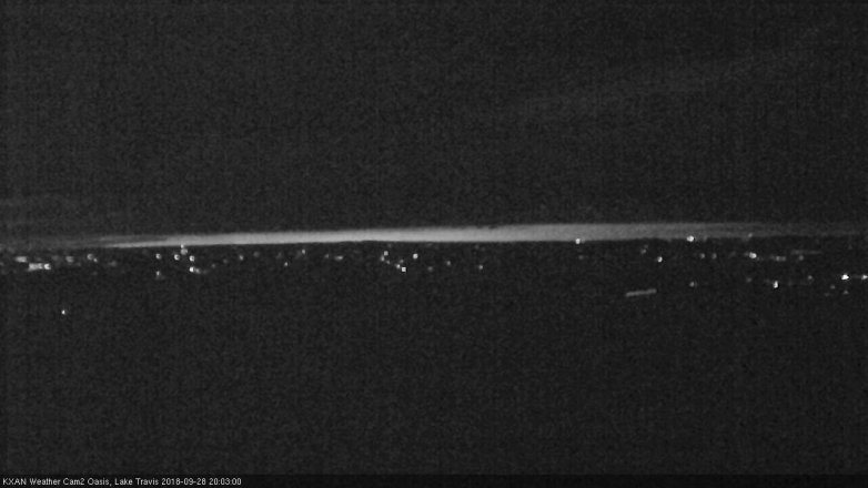 Lake Travis webcam, September 28, 2018 7:05 PM CT