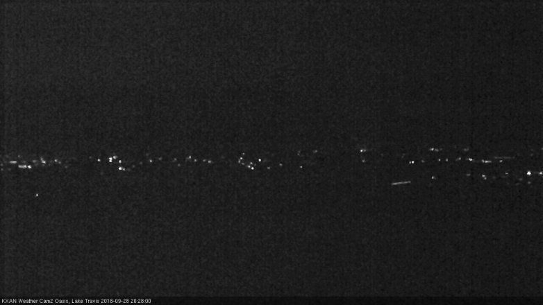 Lake Travis webcam, September 28, 2018 7:30 PM CT