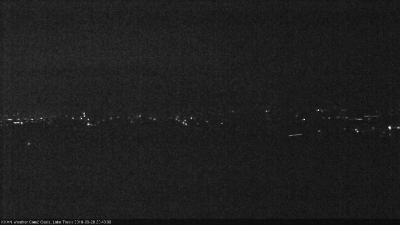Lake Travis webcam, September 28, 2018 7:45 PM CT