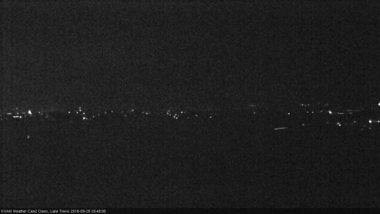 Lake Travis webcam, September 28, 2018 7:50 PM CT