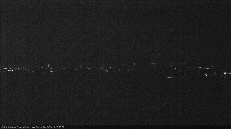Lake Travis webcam, September 28, 2018 8:00 PM CT