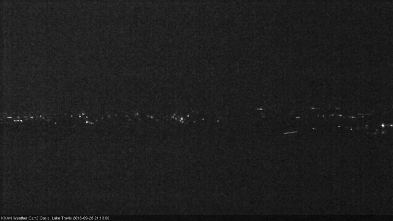 Lake Travis webcam, September 28, 2018 8:15 PM CT