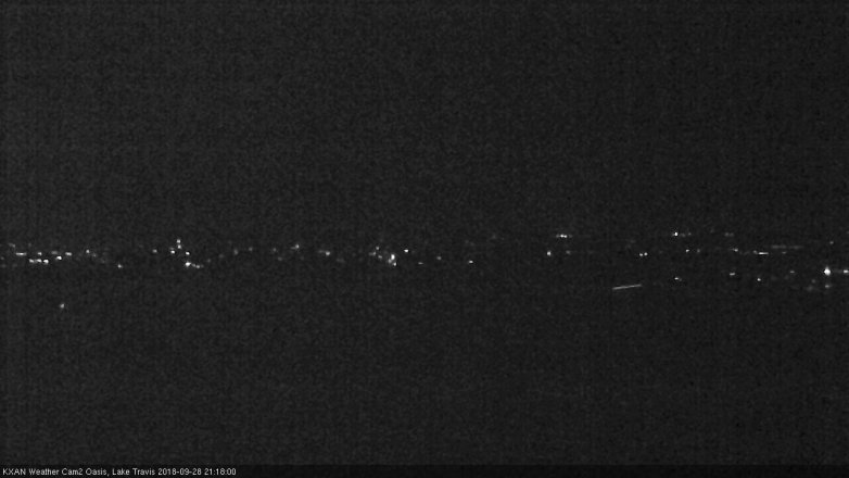 Lake Travis webcam, September 28, 2018 8:20 PM CT