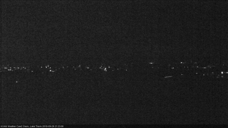 Lake Travis webcam, September 28, 2018 8:25 PM CT
