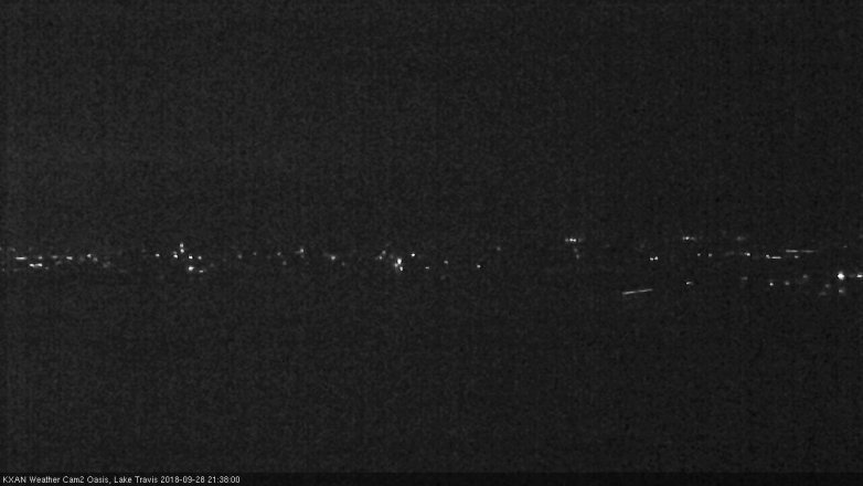 Lake Travis webcam, September 28, 2018 8:40 PM CT