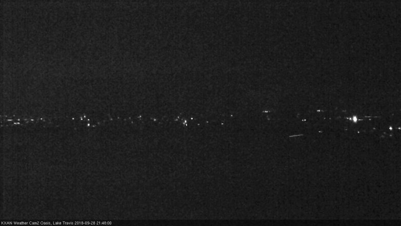 Lake Travis webcam, September 28, 2018 8:50 PM CT