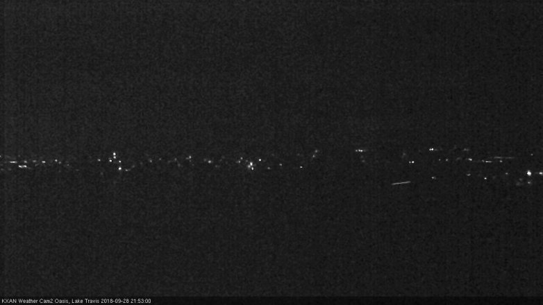 Lake Travis webcam, September 28, 2018 8:55 PM CT