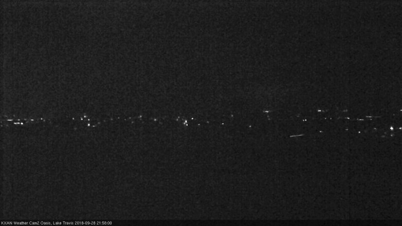 Lake Travis webcam, September 28, 2018 9:00 PM CT