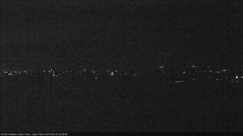 Lake Travis webcam, September 28, 2018 9:10 PM CT