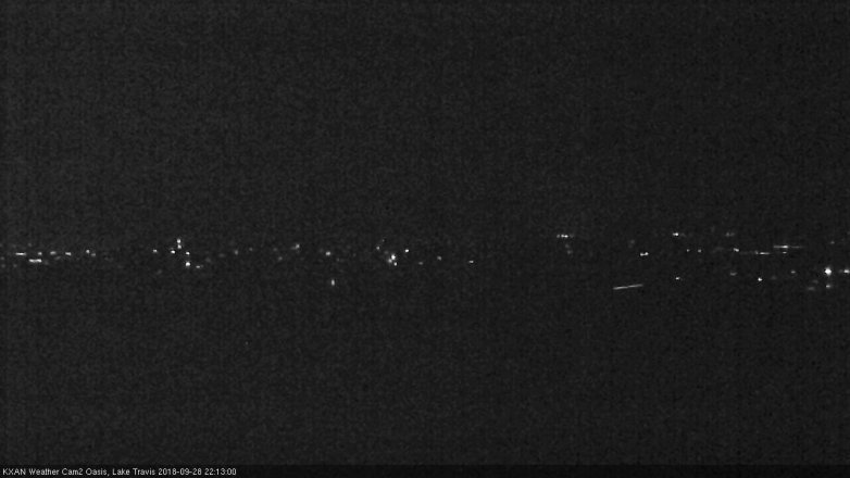 Lake Travis webcam, September 28, 2018 9:15 PM CT