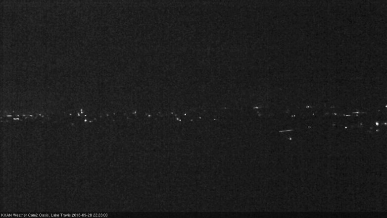 Lake Travis webcam, September 28, 2018 9:25 PM CT