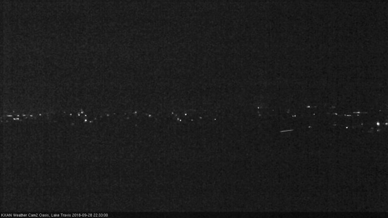 Lake Travis webcam, September 28, 2018 9:35 PM CT