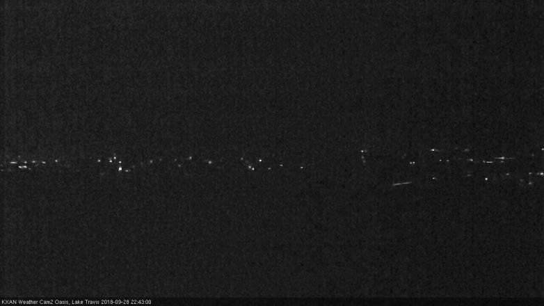 Lake Travis webcam, September 28, 2018 9:45 PM CT