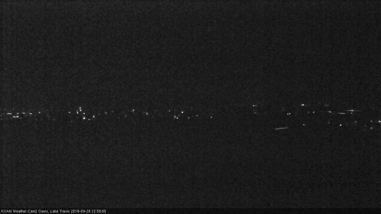 Lake Travis webcam, September 28, 2018 10:00 PM CT