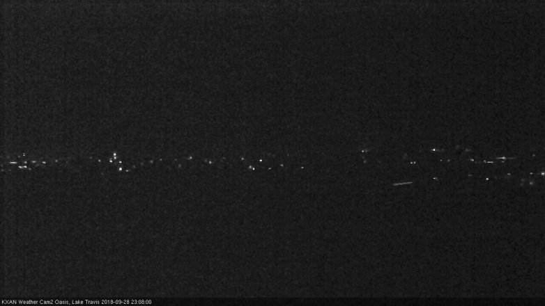 Lake Travis webcam, September 28, 2018 10:10 PM CT
